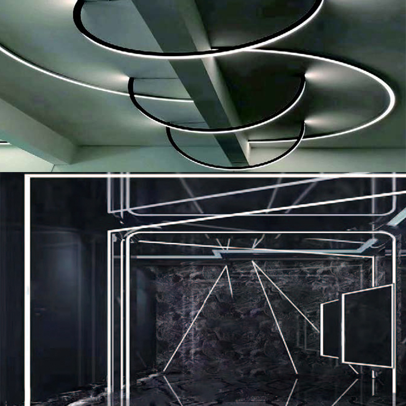 Silicone LED Diffuser Strip Waterproof For 8mm LED Lights Strips - 06*16mm 180° Both Side Emitting Silicone LED Diffuser Strip Waterproof For 8mm LED Lights Strips - 06*16mm 180° Both Side Emitting